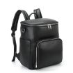 Picture of 4 In 1 Leather Diaper Bag Backpack Mommy Bag With USB Charging Port (Black)