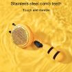 Picture of Bee Pet Comb Cats Hair Removal Massage Needle Brush (Yellow)