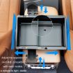 Picture of Car Seat Armrest Storage Box Adjustable Tissue Box (Black+Cover Plate)