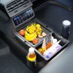 Picture of Car Seat Armrest Storage Box Adjustable Tissue Box (Black)