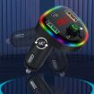 Picture of P24 1 Type-C + 2 USB Car Charger Car Bluetooth Music Player Voltage Detection