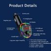 Picture of P24 1 Type-C + 2 USB Car Charger Car Bluetooth Music Player Voltage Detection