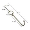 Picture of Stainless Steel Double Ring Duck Cooker Hanger Outdoor Barbecue Hanging Hook Stand, Specs: 6 Centi 9 Inch Wax Ring 40cm