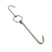 Stainless Steel Double Ring Duck Cooker Hanger - Outdoor Barbecue Hook Stand - 1