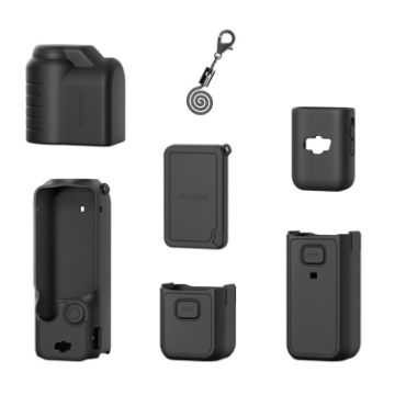 Picture of For DJI Osmo Pocket 3 AMagisn Silicone Protection Case Movement Camera Accessories, Style: 7 In 1 Black