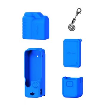 Picture of For DJI Osmo Pocket 3 AMagisn Silicone Protection Case Movement Camera Accessories, Style: 5 In 1 Blue