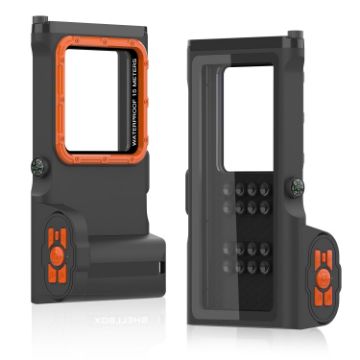 Gen3 Bluetooth Waterproof Phone Case - Black Orange - 1