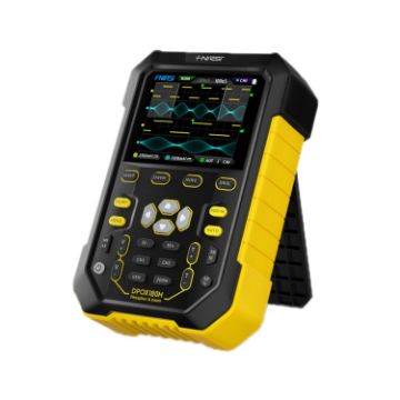 Picture of FNIRSI 2 In 1 Small Handheld Fluorescence Digital Dual-Channel Oscilloscope, US Plug (Yellow)