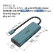 Picture of Onten UC123 5 in 1 USB-C/Type-C to HDMI + USB3.0 HUB Docking Station with 5V Input