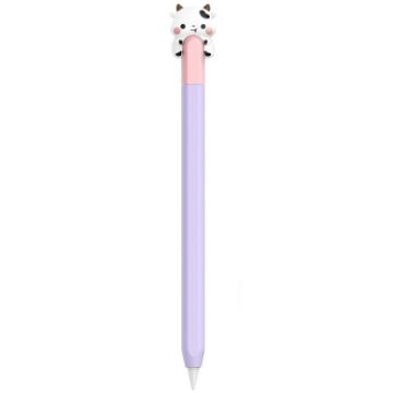 Picture of For Apple Pencil 3 USB-C AhaStyle PT129-3 Stylus Cover Silicone Cartoon Protective Case, Style: Purple Cow