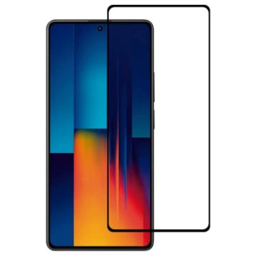 Picture of For Xiaomi Poco M6 Pro 4G 9H HD 3D Curved Edge Tempered Glass Film (Black)