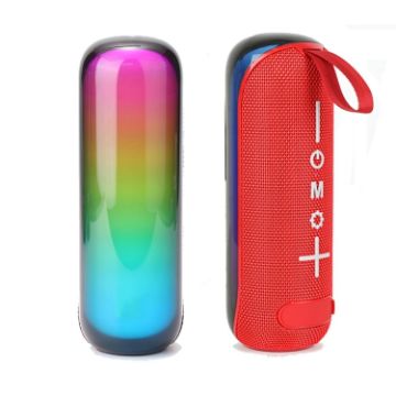 Picture of T&G TG-384 Mini Portable Bluetooth Speaker Support TF/U-disk/RGB Light (Red)