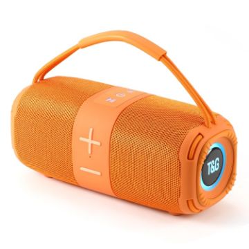 Picture of T&G TG-668 Wireless Bluetooth Speaker Portable TWS Subwoofer with Handle (Orange)