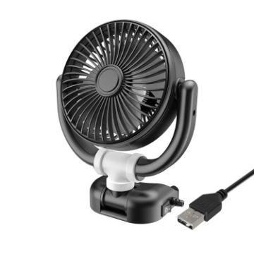 Picture of SUITU Car Foldable Cooling Fan Automobile Summer Temperature Reduction Fan, Model: Single 5V USB Energized