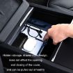 Picture of For 2023.9 Tesla Model3 Silicone Double-Layer Storage Box, Color: Pink Armrest Box