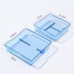 Picture of For 2023.9 Tesla Model3 Silicone Double-Layer Storage Box, Color: Blue Armrest Box