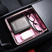 Picture of For 2023.9 Tesla Model3 Silicone Double-Layer Storage Box, Color: Pink Central Control