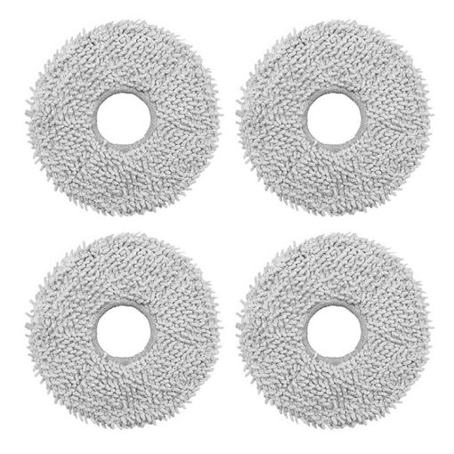 Picture of JUNSUNMAY 4pcs Washable Mop Pads Replacement for ECOVACS DEEBOT X1 Turbo/X2 Omni/T20 Pro (Grey)