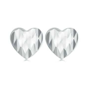 Picture of S925 Sterling Silver Love Heart Earrings For Women (SCE1703)