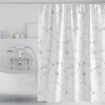 Picture of 150x180cm Thickened Waterproof Moldproof Shower Curtain Simple Bathroom Hotel Curtain With Hooks (Marble)