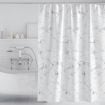 Picture of 180x200cm Thickened Waterproof Moldproof Shower Curtain Simple Bathroom Hotel Curtain With Hooks (Marble)