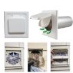 Dual Door Dryer Vent Cover No-Pest Exhaust Cover - 1