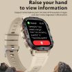 QX11 1.96" BT5.2 Smart Sport Watch - Beige - 7