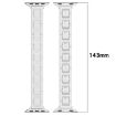 Apple Watch Series 3 38mm H Slim Stainless Steel Band - Silver Gold - 6
