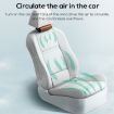 Picture of Car Portable USB Plug Rear Seat Headrest Fan (CF01 Brown)