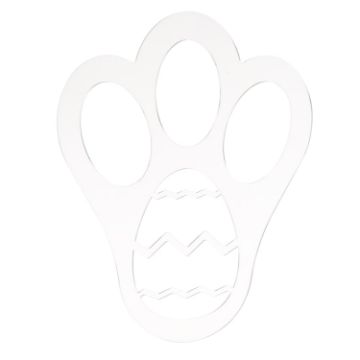 Picture of Acrylic Easter Bunny Footprint Template, Style:Single Footprint