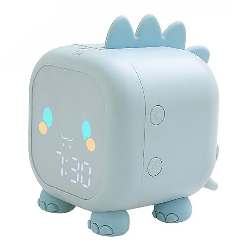 Blue Dinosaur Kids Alarm Clock - Multifunctional Chime - 1