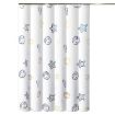 Picture of 120x180cm Sea World Polyester Shower Curtain Thickened Waterproof Bathroom Shower Curtain Cloth With Hooks