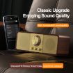 Picture of OneDer JY82 Wooden Retro Styling Wireless Speaker HIFI Classic FM Radio Support TF/U-Disk/AUX (Walnut Wood)
