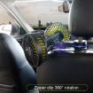 Picture of SUITU F4208 Car Cooling Fan Vehicle Rear Seatback USB Dual-Head Electrical Fan (Yellow And Black)