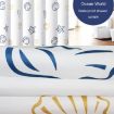 Sea World Polyester Shower Curtain 100x200cm Waterproof with Hooks - 3