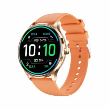 Picture of QS80 1.39 inch BT5.2 Smart Sport Watch, Support Bluetooth Call/Sleep/Blood Oxygen/Temperature/Heart Rate/Blood Pressure Health Monitor (Orange)
