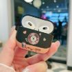 Picture of For AirPods 2/1 Panda Records Pattern Earbuds Box Frosted TPU Case (Black)
