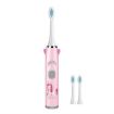 Picture of USB Charging Fully Automatic Ultrasonic Cartoon Children Electric Toothbrush, Color: Pink with 3 Heads