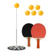 Picture of Table Tennis Training Equipment Household Childrens Sparring Coaching Base With Wood Bats, Specs: 6 Balls+1 Pole