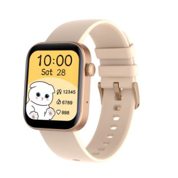 Picture of P43 1.8 inch TFT Screen Bluetooth Smart Watch, Support Heart Rate Monitoring & 100+ Sports Modes (Gold)