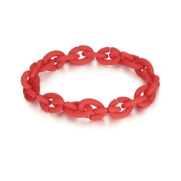 Picture of Silicone Acrylic Splicing DIY Bracelet Jewelry (PMB001-RD)