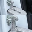 Picture of Car Hook Door Foldable Foot Pedal with Safety Hammer (Silver)