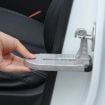 Picture of Car Hook Door Foldable Foot Pedal with Safety Hammer (Silver)