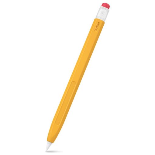 Picture of For Apple Pencil 2 AhaStyle PT180-2 Retro Stylus Protective Case Drop Proof Capacitive Pen Cover (Yellow)