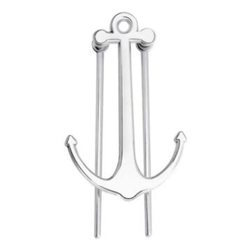 Picture of Personalized Metal Anchor Bookmark Cubic Book Page Clip Reading Aid Stationery For Students (Silver)
