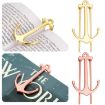 Picture of Personalized Metal Anchor Bookmark Cubic Book Page Clip Reading Aid Stationery For Students (Black)
