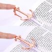Picture of Personalized Metal Anchor Bookmark Cubic Book Page Clip Reading Aid Stationery For Students (Black)