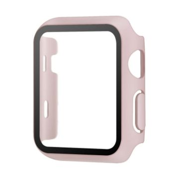 Picture of For Apple Watch Series 6/5/4/SE 40mm Painting PC Hybrid Tempered Film Integrated Watch Case (Sand Pink)