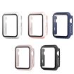 Picture of For Apple Watch Series 6/5/4/SE 44mm Painting PC Hybrid Tempered Film Integrated Watch Case (Black)