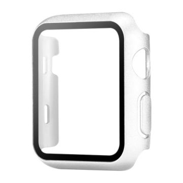 Picture of For Apple Watch Series 6/5/4/SE 44mm Painting PC Hybrid Tempered Film Integrated Watch Case (Silver)